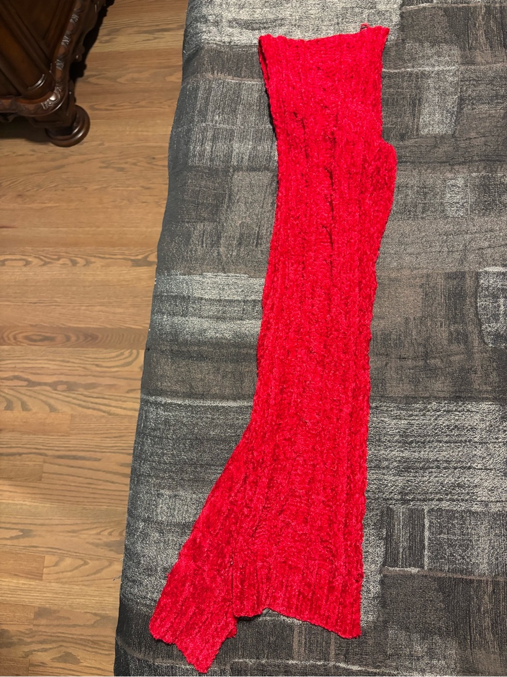 Red Knit Women Scarf